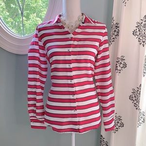 Foxcroft Collection Striped Button Down Size 6
